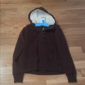 Gap faux fur hooded jacket